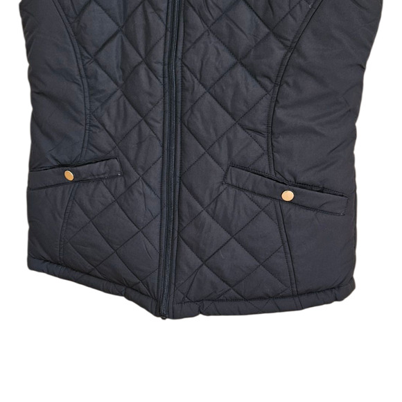 NEW! Princess Cruises Vest Puffer *Reversible* Black Animal Print Women's Small - Picture 4 of 11